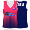 Camiseta para eventos sin mangas de mujer personalizada fullprint