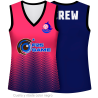 Camiseta para eventos sin mangas de mujer personalizada fullprint