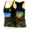 Camiseta para eventos espalda nadadora personalizada fullprint