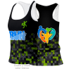 Camiseta para eventos espalda nadadora personalizada fullprint