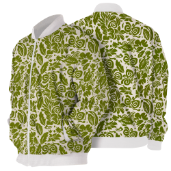 Chaqueta Bomber Estampa Oliva