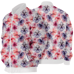 Chaqueta Bomber Flores de Acuarela