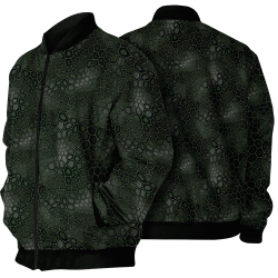Chaqueta Bomber Piel de Cocodrilo