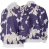Chaqueta Bomber Vaca Lila