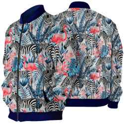Chaqueta Bomber Zebra Tropical