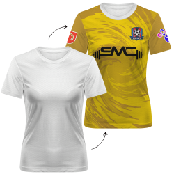 Camiseta fútbol de mujer personalizada 100% fullprint