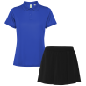 Conjunto de mujer pádel polo técnico y falda