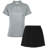 Conjunto de mujer pádel polo técnico y falda