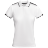 Conjunto de mujer pádel polo técnico bicolor y falda