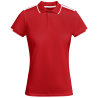 Conjunto de mujer pádel polo técnico bicolor y falda