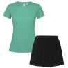 Conjunto de mujer pádel camiseta técnica y falda