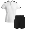Conjunto de pádel polo técnico bicolor y pantalón