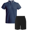 Conjunto de pádel polo técnico bicolor y pantalón