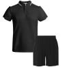 Conjunto de pádel polo técnico bicolor y pantalón