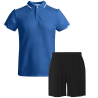 Conjunto de pádel polo técnico bicolor y pantalón