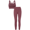 Conjunto de mujer running top técnico y leggings largos