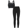 Conjunto de mujer running top técnico y leggings largos