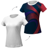 Camiseta running manga corta de mujer personalizada 100% fullprint
