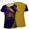 Camiseta running manga corta de mujer personalizada 100% fullprint
