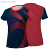 Camiseta running manga corta de mujer personalizada 100% fullprint