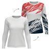 Camiseta running manga larga de mujer personalizada 100% fullprint