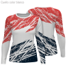 Camiseta running manga larga de mujer personalizada 100% fullprint