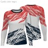 Camiseta running manga larga de mujer personalizada 100% fullprint