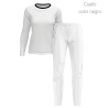 Conjunto running camiseta manga larga y pantalón largo de mujer personalizado 100% fullprint