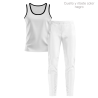 Conjunto running camiseta sin mangas y pantalón largo de mujer personalizado 100% fullprint