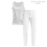 Conjunto running camiseta sin mangas y pantalón largo de mujer personalizado 100% fullprint