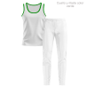 Conjunto running camiseta sin mangas y pantalón largo de mujer personalizado 100% fullprint