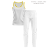 Conjunto running camiseta sin mangas y pantalón largo de mujer personalizado 100% fullprint