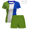 Conjunto running camiseta y pantalón corto de mujer personalizado 100% fullprint