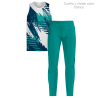 Conjunto running camiseta sin mangas y pantalón largo personalizado 100% fullprint