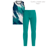 Conjunto running camiseta sin mangas y pantalón largo personalizado 100% fullprint