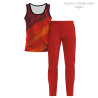 Conjunto running camiseta sin mangas y pantalón largo de mujer personalizado 100% fullprint