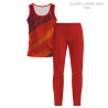 Conjunto running camiseta sin mangas y pantalón largo de mujer personalizado 100% fullprint