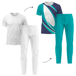 Conjunto running camiseta y pantalón largo personalizado 100% fullprint