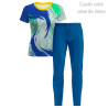 Conjunto running camiseta y pantalón largo de mujer personalizado 100% fullprint