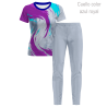 Conjunto running camiseta y pantalón largo de mujer personalizado 100% fullprint