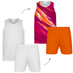 Conjunto running camiseta sin mangas y pantalón corto personalizado 100% fullprint