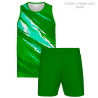 Conjunto running camiseta sin mangas y pantalón corto personalizado 100% fullprint