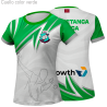 Camiseta petanca manga corta  de mujer personalizada 100% fullprint
