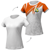 Camiseta petanca manga corta  de mujer personalizada 100% fullprint