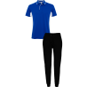 Conjunto petanca polo técnico bicolor y pantalón largo