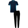 Conjunto petanca polo técnico bicolor y pantalón largo