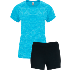 Conjunto de mujer petanca camiseta técnica vigoré y pantalón corto