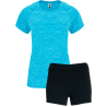 Conjunto de mujer petanca camiseta técnica vigoré y pantalón corto