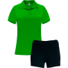 Conjunto de mujer petanca polo técnico y pantalón corto