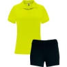 Conjunto de mujer petanca polo técnico y pantalón corto